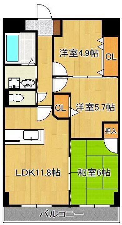 KSCビルの間取り