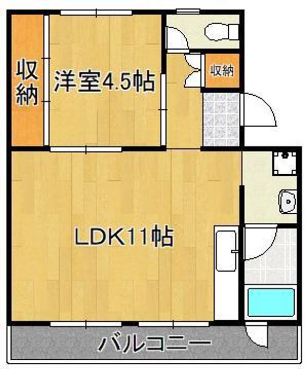 ビレッジハウス苅田3号棟の間取り