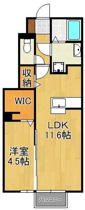セジュール朽網Ⅱの間取り