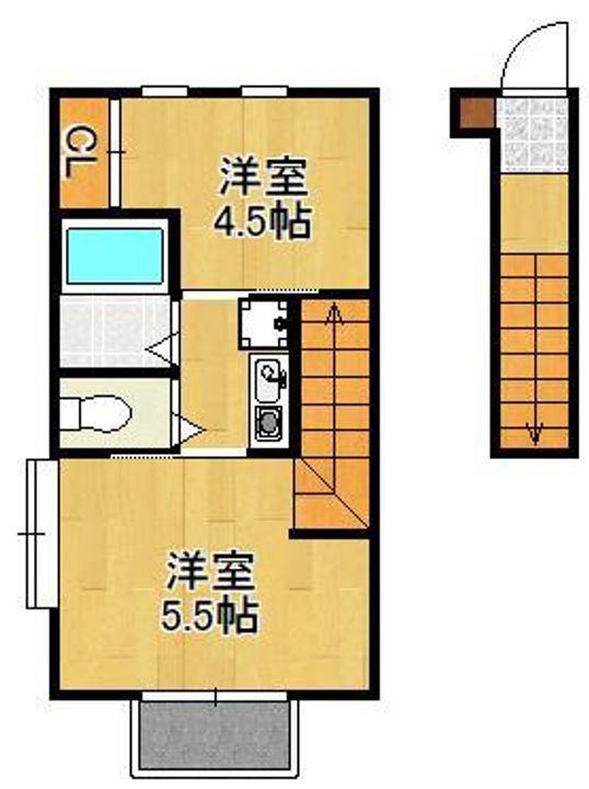 Dear津田 B棟の間取り