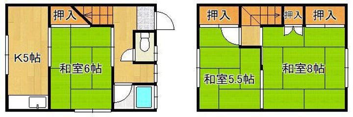 第二石崎アパートの間取り