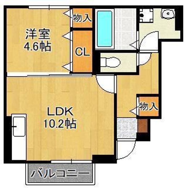 D-ROOM下貫の間取り