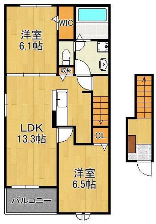 プランタンコートⅥの間取り