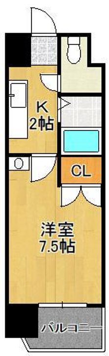ニューサンリバー7番館の間取り