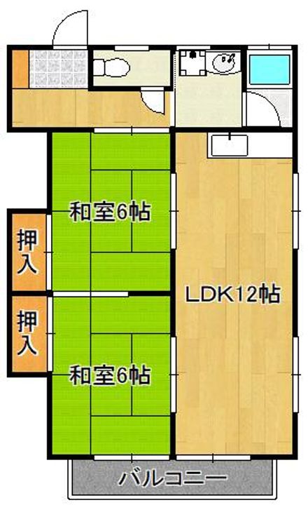 コーポ円の間取り