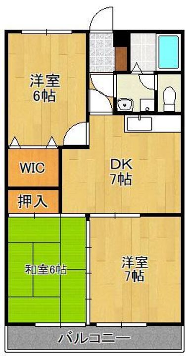 ヒルズ守恒の間取り