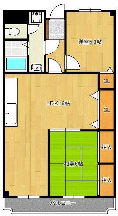 ラディア石田の間取り