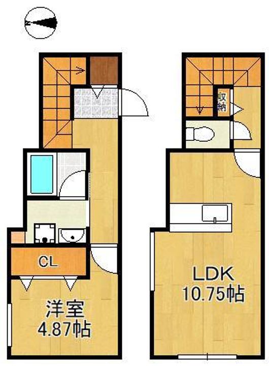 仮)若園新築APの間取り