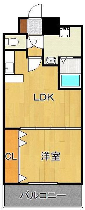 No.65 クロッシングタワーORIENT BLD.の間取り