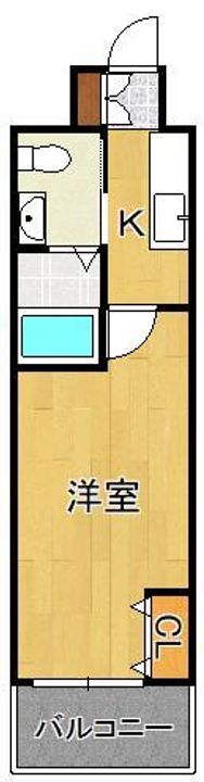 No.65 クロッシングタワーORIENT BLD.の間取り
