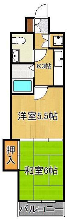 プレジールKの間取り