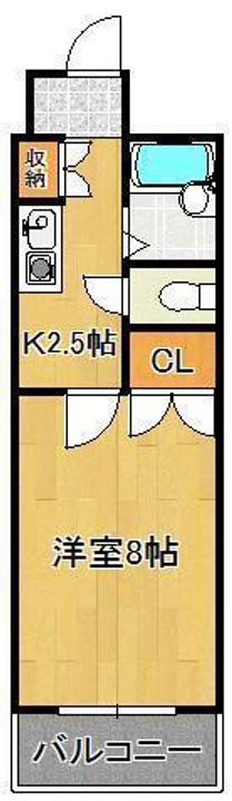 キャステール片野の間取り