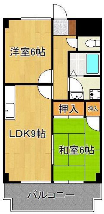 足立インターハイツの間取り