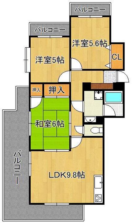霧ヶ丘芙陽グランドマンションの間取り