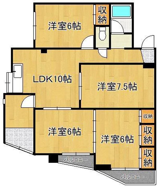 プリンセス片野Ⅱの間取り