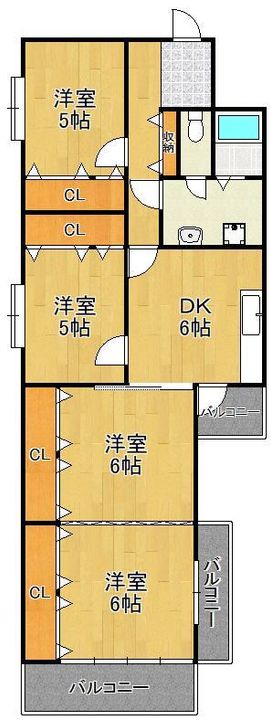 ビュークレスト霧ケ丘の間取り