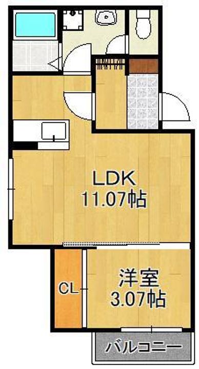 BRAVE BASE 三萩野の間取り