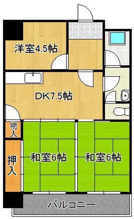 サンシャインビル黒崎の間取り