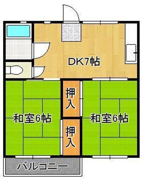 オアシス大谷の間取り