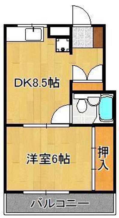 清納ハイツの間取り