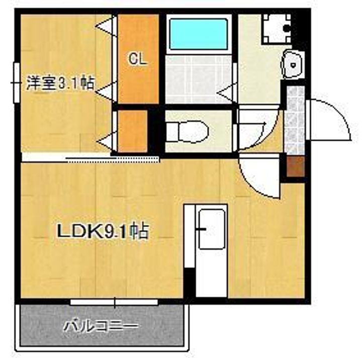D-room東浜町の間取り
