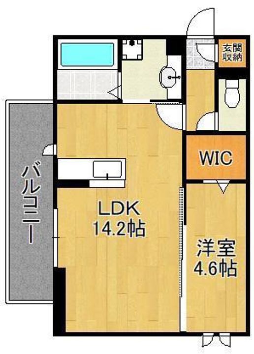 タウンコートカレラⅣの間取り