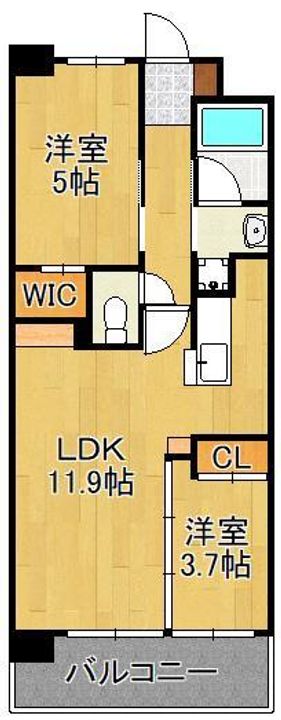 コンダクトレジデンスFUTAJIMAの間取り