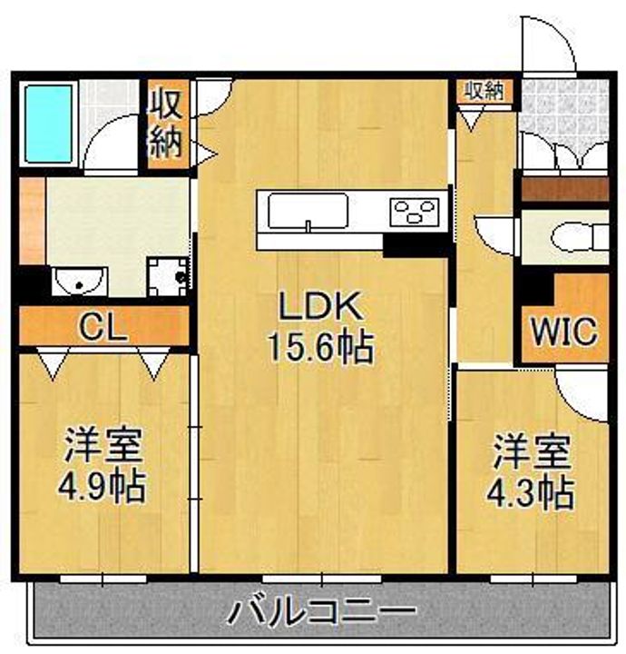 シャーメゾン西鳴水の間取り