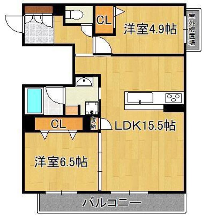 シャーメゾン西鳴水の間取り