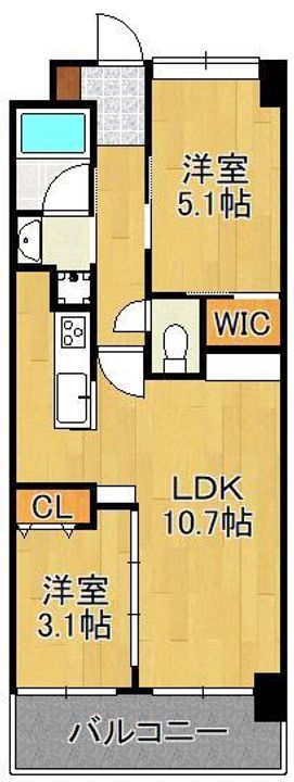 コンダクトレジデンスJINYAMAの間取り