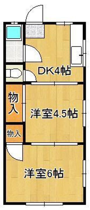 日の出コーポの間取り