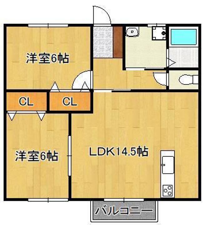 プチメゾン石坪町Ⅱの間取り