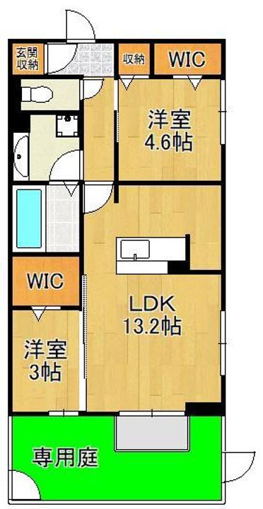 ルシオル鞘ヶ谷の間取り
