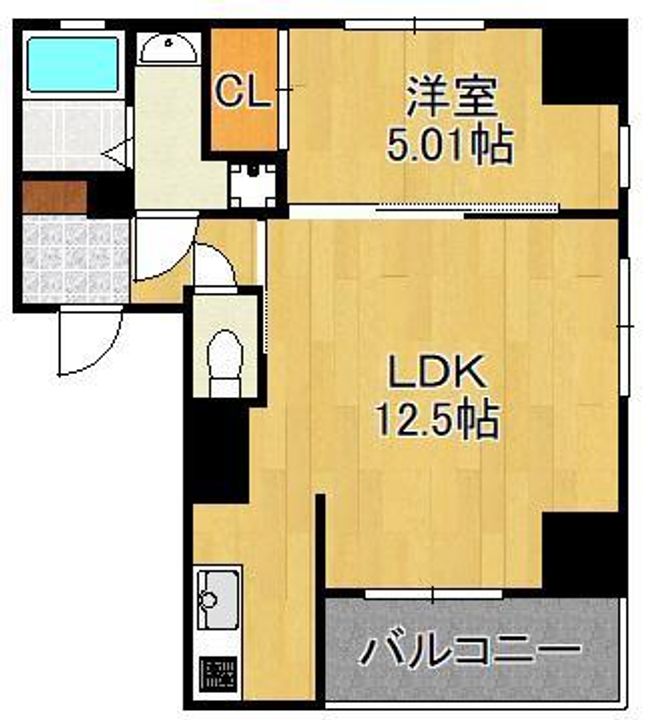 ブルースクエアー響Ⅴの間取り