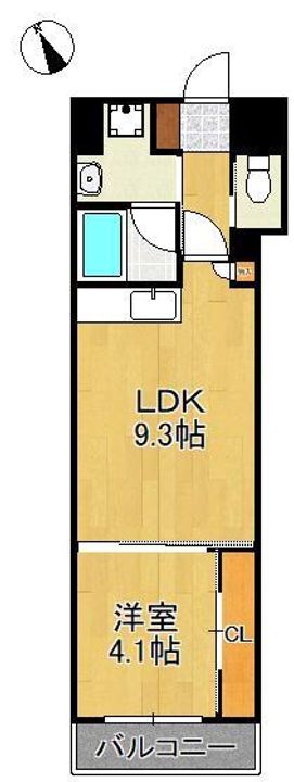 ウイングス西本町の間取り