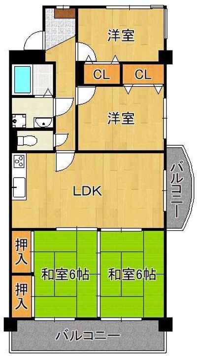 菊竹ビル金鶏の間取り