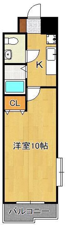 アヴィニール竪町の間取り