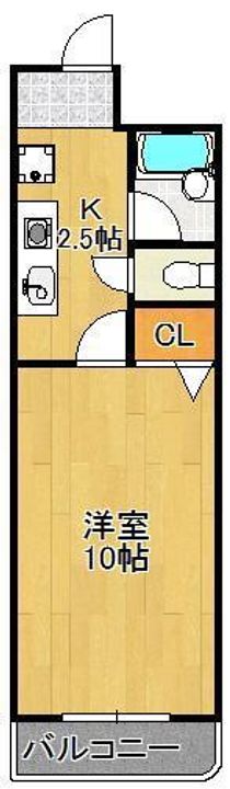 シャルム明石Ⅱの間取り