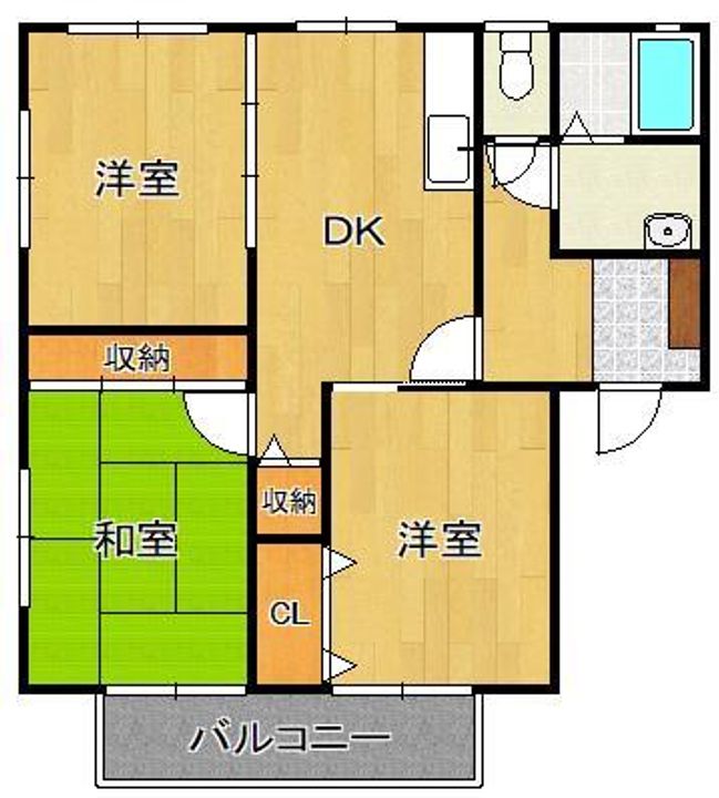 コーポ大谷Ⅹの間取り