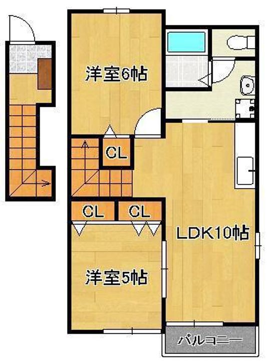 ベルデュールⅠの間取り