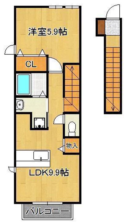 メゾン・コスミティーⅡ A棟の間取り