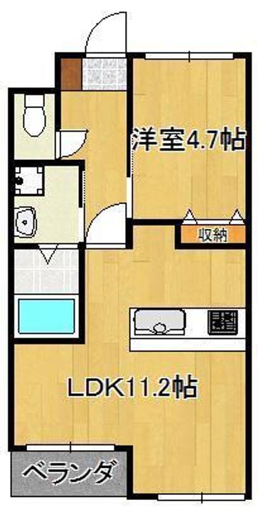 グランディール中間の間取り