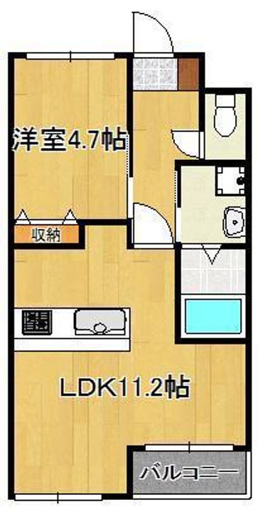 グランディール中間の間取り
