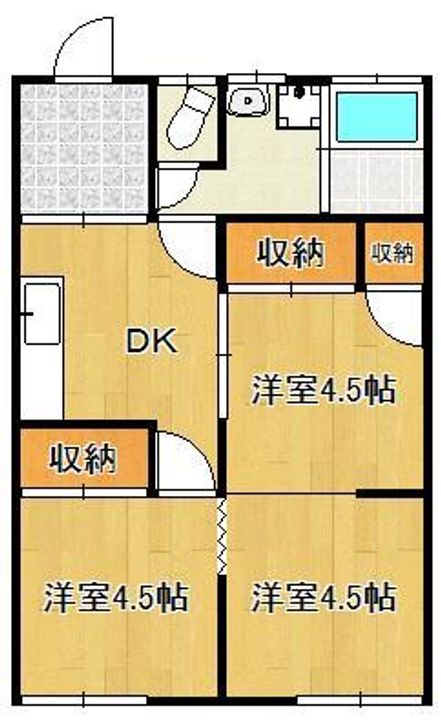 テラスハウス栄町の間取り