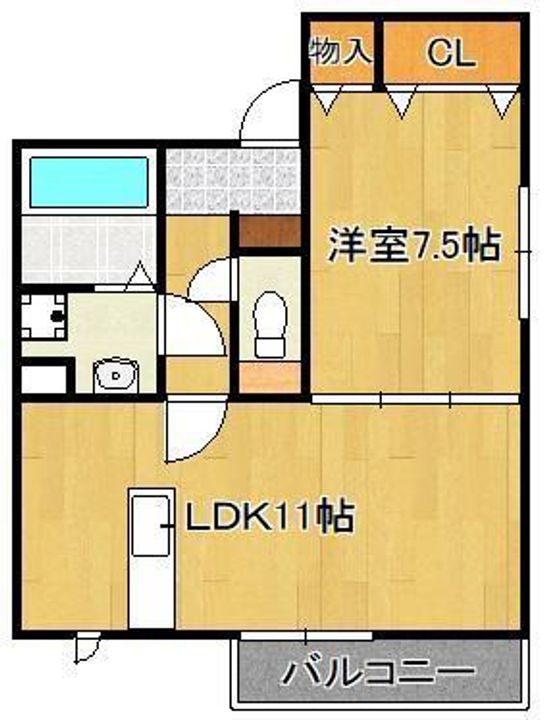 パルタージュ中間の間取り