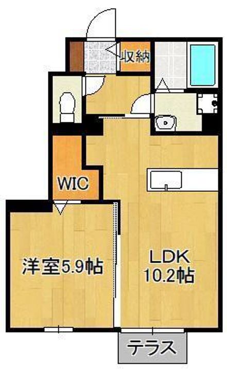 プレミールNakamaⅤの間取り