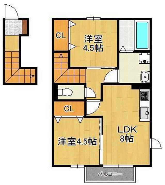 プレミールNakamaⅤの間取り
