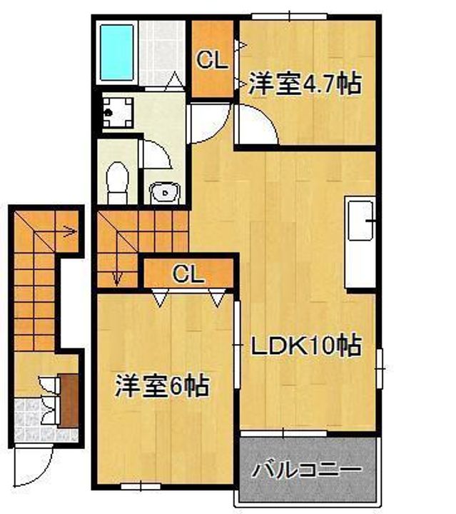 アヴニール遠賀 A棟の間取り