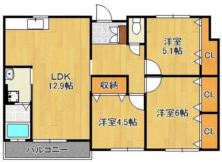 SKハイムの間取り