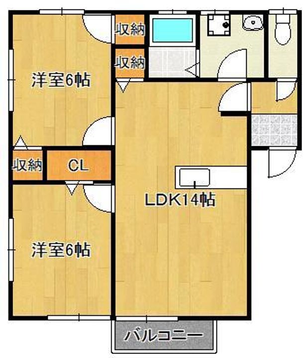 シャンドフルールの間取り